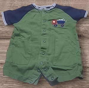 BABY BOY'S CARTER'S TRAIN ROMPER
